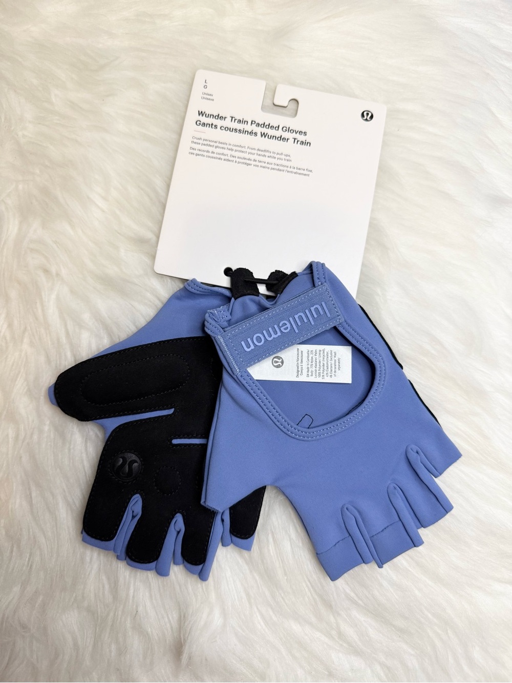 Lululemon Wunder Train Padded Gloves Size Large PREB New